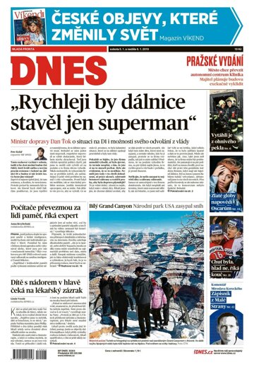 Obálka e-magazínu MF Dnes 5.1.2019