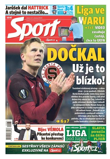 Obálka e-magazínu Sport 12.2.2019