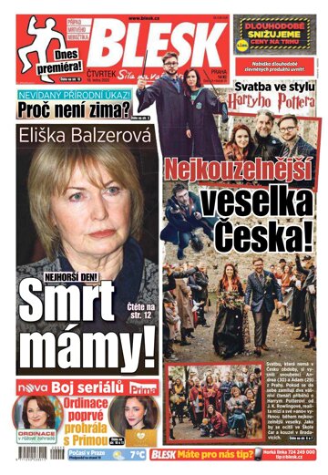 Obálka e-magazínu Blesk 16.1.2020