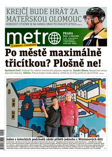 Obálka e-magazínu deník METRO 3.8.2021