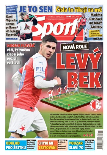 Obálka e-magazínu Sport 22.1.2022