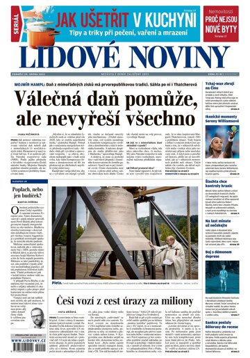 Obálka e-magazínu Lidové noviny 29.8.2022