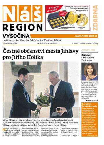 Obálka e-magazínu Náš Region - Vysočina 22/2023