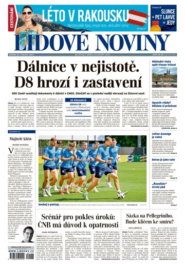 Obálka e-magazínu Lidové noviny 26.6.2024