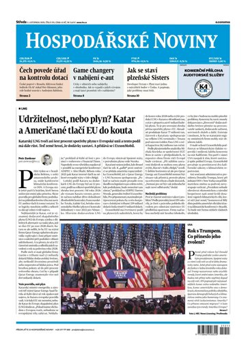 Obálka e-magazínu Hospodářské noviny 215 - 5.11.2025