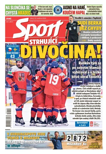 Obálka e-magazínu Sport 19.5.2026
