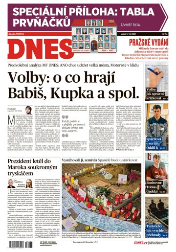 Obálka e-magazínu MF Dnes 9.10.2026