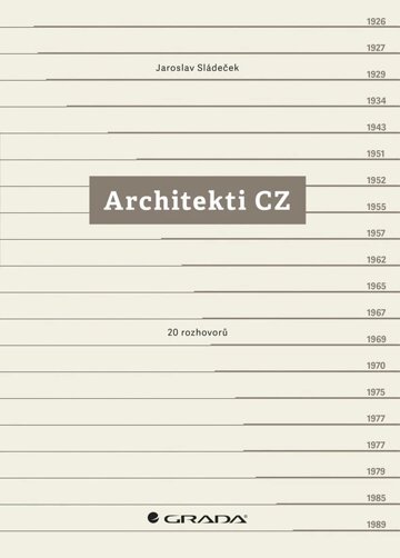 Obálka knihy Architekti CZ