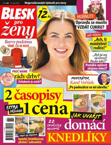 Obálka e-magazínu Blesk pro ženy 12.10.2015