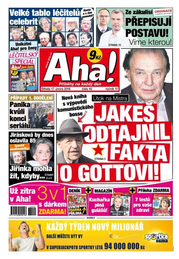 Obálka e-magazínu AHA! 17.2.2016