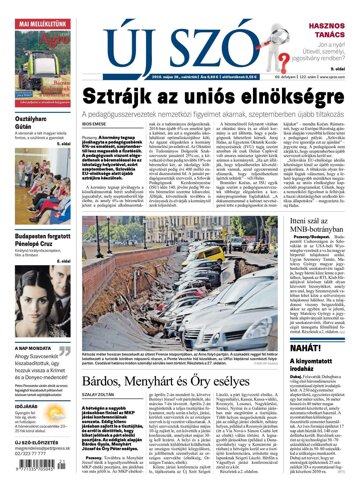 Obálka e-magazínu Új Szó 26.5.2016