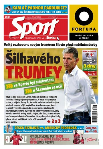 Obálka e-magazínu Sport 22.9.2016