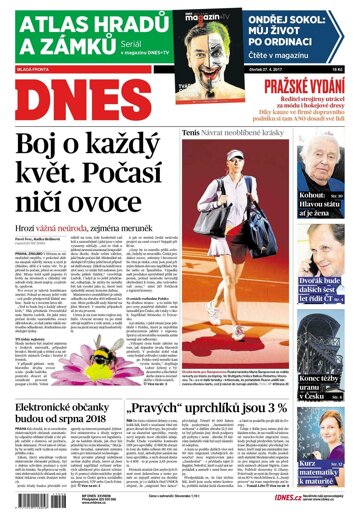 Obálka e-magazínu MF Dnes 27.4.2017