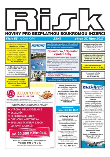 Obálka e-magazínu Risk 85/2017