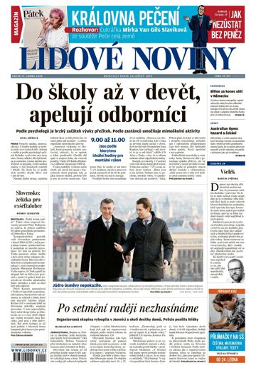 Obálka e-magazínu Lidové noviny 17.1.2020