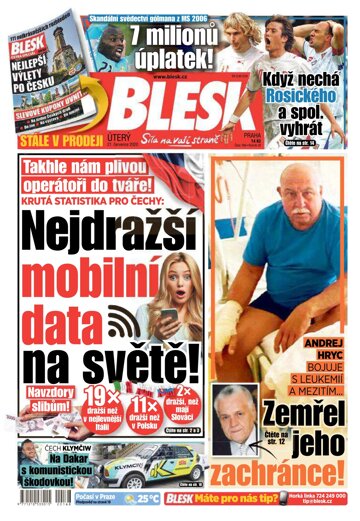 Obálka e-magazínu Blesk 21.7.2020