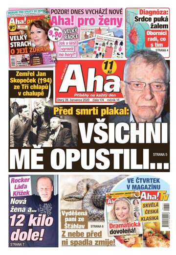 Obálka e-magazínu AHA! 28.7.2020