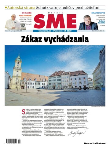 Obálka e-magazínu SME 23.10.2020