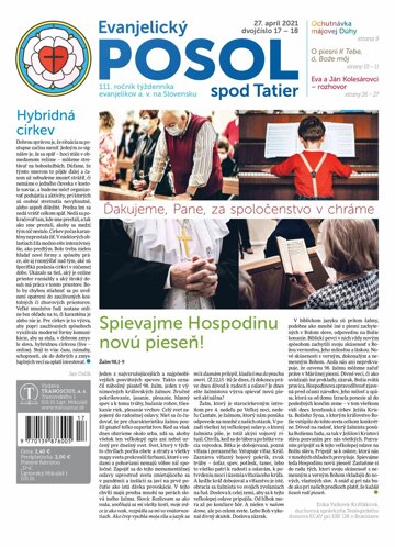 Obálka e-magazínu Evanjelický posol spod Tatier 17-18-2021