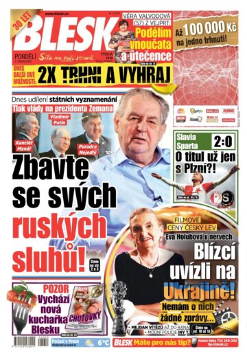 Obálka e-magazínu Blesk 7.3.2022