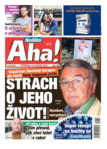 Obálka e-magazínu Nedělní AHA! 4.9.2022