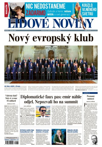 Obálka e-magazínu Lidové noviny 7.10.2022
