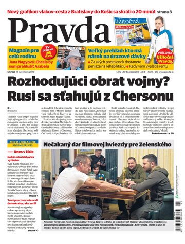 Obálka e-magazínu Pravda 10. 11. 2022