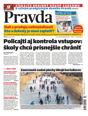 Obálka e-magazínu Pravda 16. 1. 2024