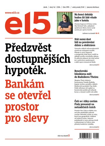 Obálka e-magazínu E15 16.1.2024