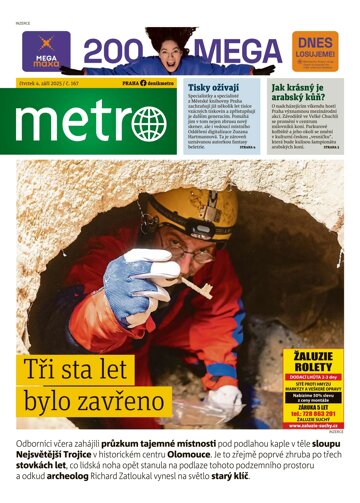 Obálka e-magazínu deník METRO 4.9.2025