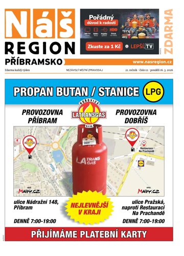 Obálka e-magazínu Náš Region - Příbramsko 12/2026
