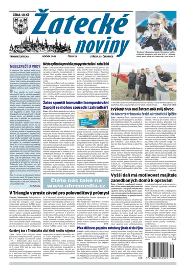 Obálka e-magazínu Žatecké noviny 29/2026