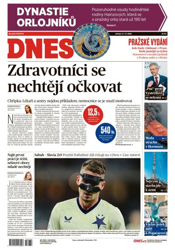 Obálka e-magazínu MF Dnes 14.10.2026