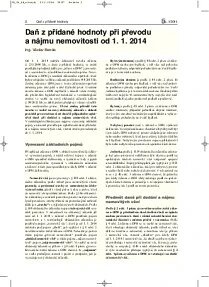 Obálka e-magazínu Finanční, daňový a účetní bulletin 1/2014
