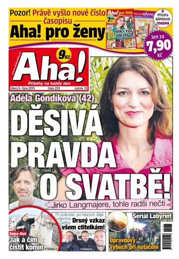 Obálka e-magazínu AHA! 6.10.2015