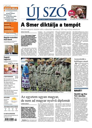 Obálka e-magazínu Új Szó 27.11.2015