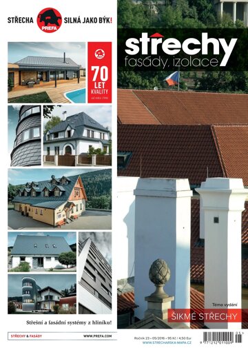 Obálka e-magazínu Střechy-Fasády-Izolace 05/2016