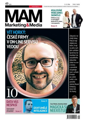 Obálka e-magazínu Marketing & Media 49 - 5.12.2016