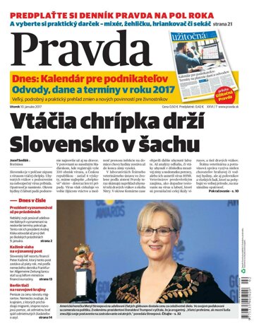 Obálka e-magazínu Pravda 10. 1. 2017