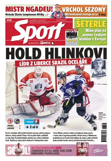 Obálka e-magazínu Sport 6.2.2017