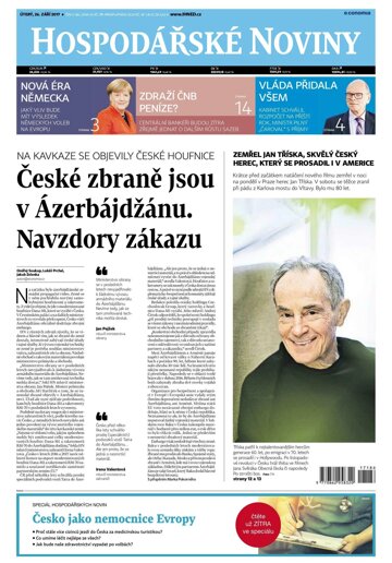 Obálka e-magazínu Hospodářské noviny 186 - 26.9.2017