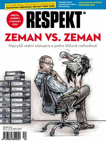 Obálka e-magazínu Respekt 40/2019