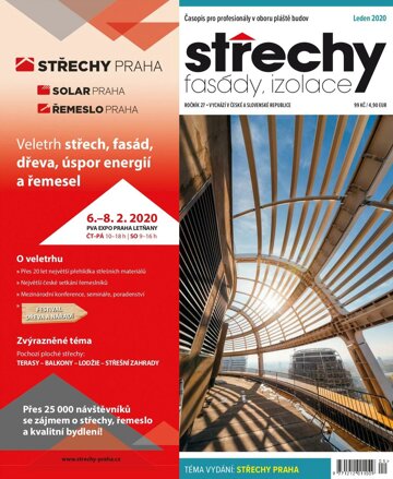 Obálka e-magazínu Střechy-Fasády-Izolace 1/2020