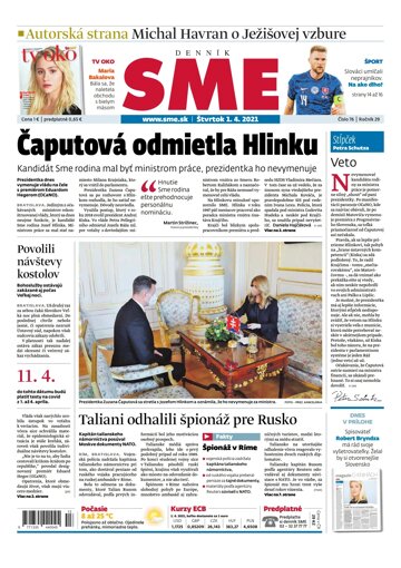 Obálka e-magazínu SME 1-4-2021