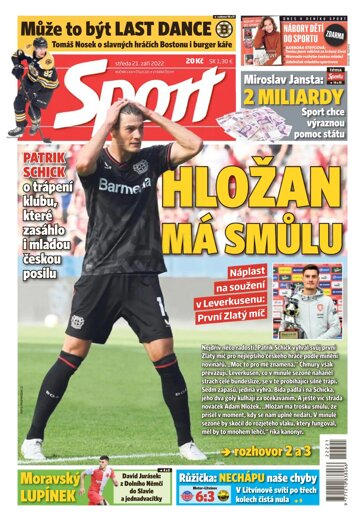 Obálka e-magazínu Sport 21.9.2022