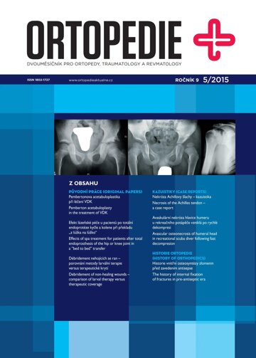 Obálka e-magazínu Ortopedie 5/2015