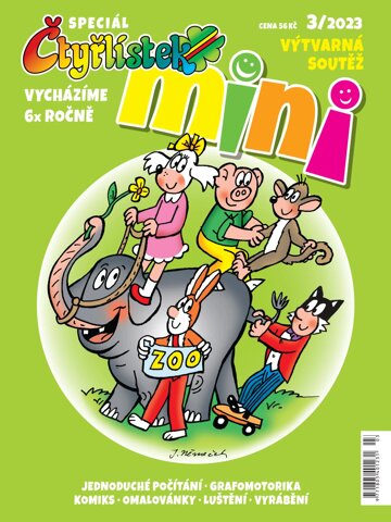 Obálka e-magazínu Čtyřlístek Mini 3/2023