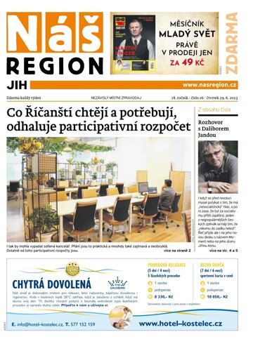 Obálka e-magazínu Náš Region - Jih 26/2023