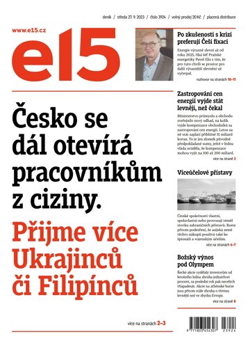 Obálka e-magazínu E15 27.9.2023