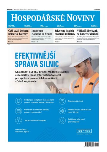 Obálka e-magazínu Hospodářské noviny 055 - 18.3.2024
